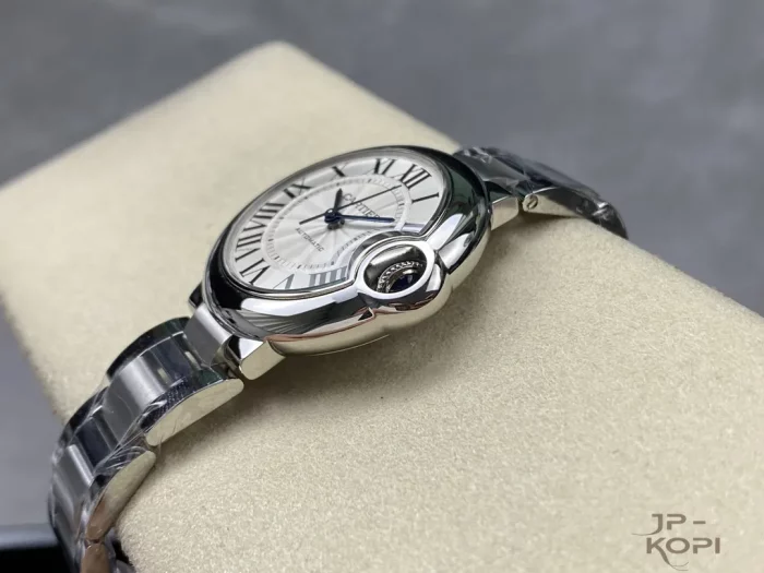 カルティエ バロンブルー WSBB0044｜レディース 33mm シルバー文字盤 ステンレスブレス【3K製】 - 画像 (7)