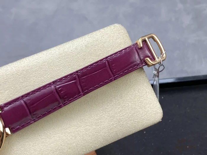 カルティエ バロンブルー WE902063｜33mm レディース｜ダイヤモンド11個＆RGレザー仕様【3K工場製】 - 画像 (8)