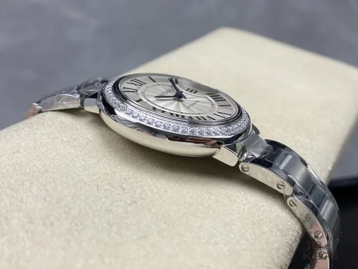 カルティエ バロンブルー W4BB0016｜33mm レディース ダイヤベゼル＆シルバーダイヤル【3K工場製】 - 画像 (6)