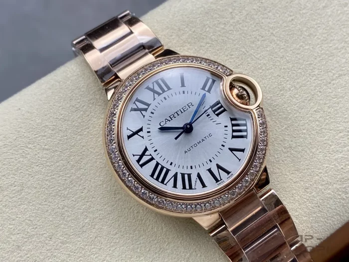 カルティエ バロンブルー WJBB0036｜33mm レディース ダイヤベゼル コンビケース【3K工場製】 - 画像 (2)