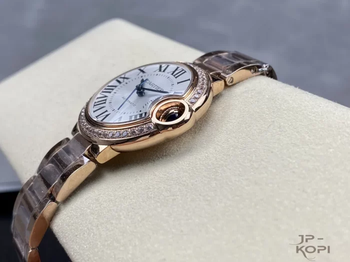 カルティエ バロンブルー WJBB0036｜33mm レディース ダイヤベゼル コンビケース【3K工場製】 - 画像 (6)