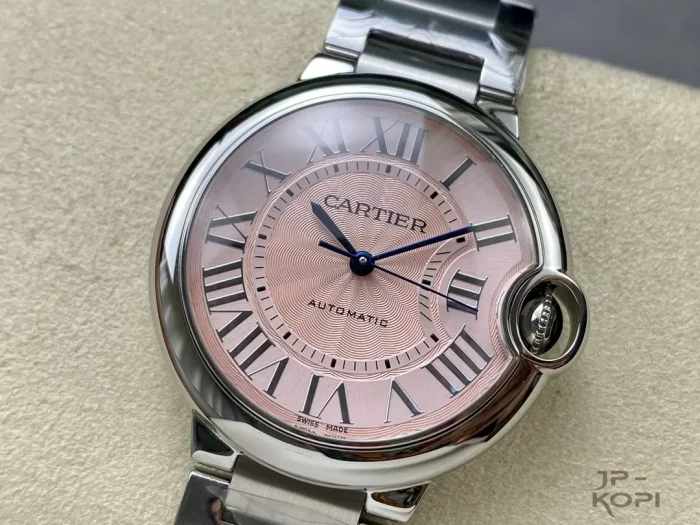 カルティエ バロンブルー W6920041｜レディース 36mm ピンク文字盤 ステンレスブレス【3K製】 - 画像 (3)