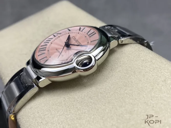 カルティエ バロンブルー W6920041｜レディース 36mm ピンク文字盤 ステンレスブレス【3K製】 - 画像 (6)