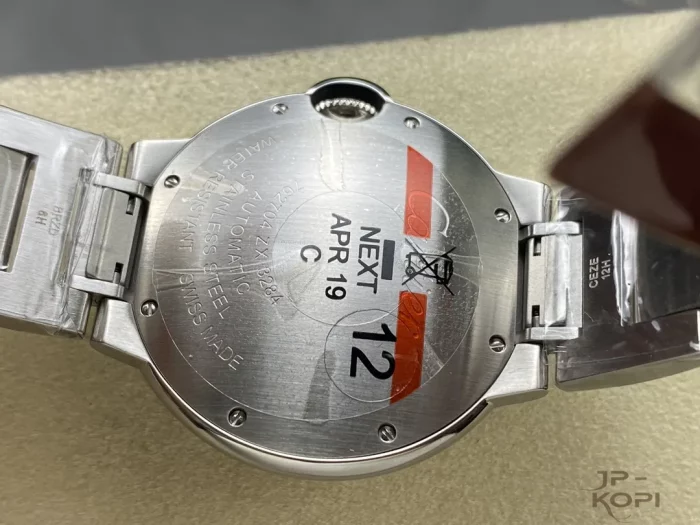 カルティエ バロンブルー W6920041｜レディース 36mm ピンク文字盤 ステンレスブレス【3K製】 - 画像 (7)