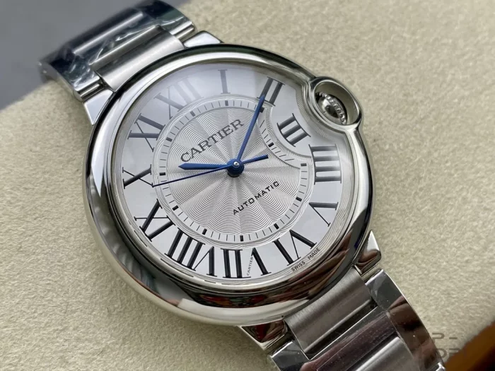 カルティエ バロンブルー WSBB0048｜レディース 36mm シルバー文字盤 ステンレスブレス【3K製】 - 画像 (2)