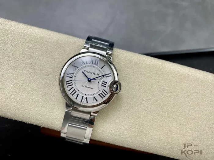 カルティエ バロンブルー WSBB0048｜レディース 36mm シルバー文字盤 ステンレスブレス【3K製】 - 画像 (4)