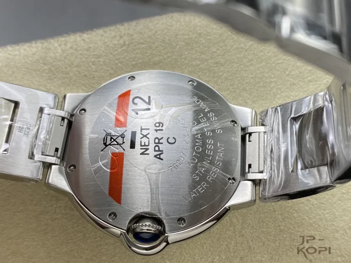 カルティエ バロンブルー WSBB0048｜レディース 36mm シルバー文字盤 ステンレスブレス【3K製】 - 画像 (7)