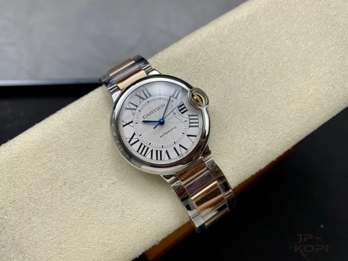 カルティエ バロンブルー W2BB0033｜36mm レディース ローズゴールドメッキ ステンレス【3K工場製】 - 画像 (4)