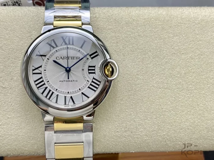 カルティエ バロンブルー W2BB0038｜36mm レディース イエローゴールドメッキ ステンレス【3K工場製】