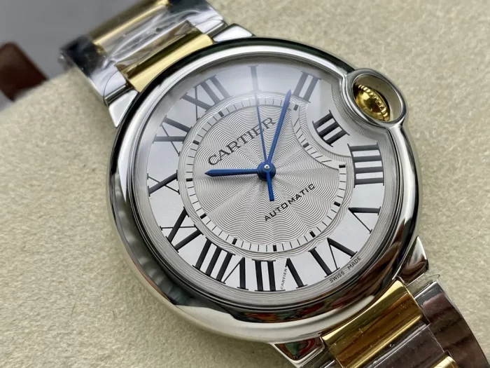 カルティエ バロンブルー W2BB0038｜36mm レディース イエローゴールドメッキ ステンレス【3K工場製】 - 画像 (2)