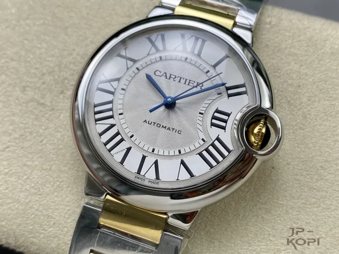 カルティエ バロンブルー W2BB0038｜36mm レディース イエローゴールドメッキ ステンレス【3K工場製】 - 画像 (3)