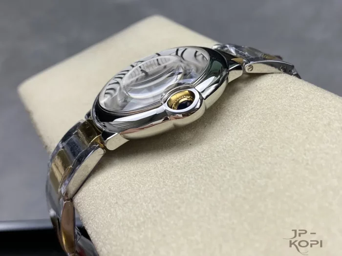 カルティエ バロンブルー W2BB0038｜36mm レディース イエローゴールドメッキ ステンレス【3K工場製】 - 画像 (7)