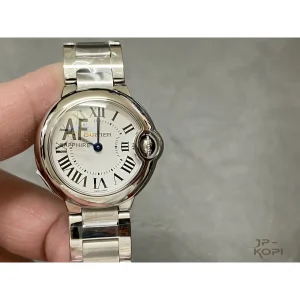 カルティエ バロンブルー WSBB0073｜28mm レディース クオーツ｜シルバー文字盤×スチール【AF工場製】