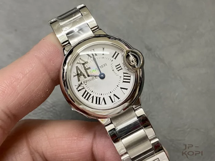 カルティエ バロンブルー WSBB0073｜28mm レディース クオーツ シルバー文字盤×スチール【AF工場製】 - 画像 (2)