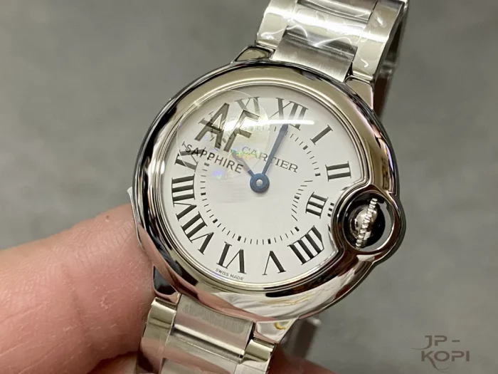 カルティエ バロンブルー WSBB0073｜28mm レディース クオーツ シルバー文字盤×スチール【AF工場製】 - 画像 (3)