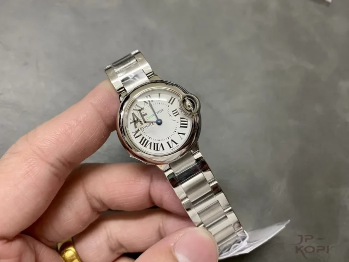 カルティエ バロンブルー WSBB0073｜28mm レディース クオーツ シルバー文字盤×スチール【AF工場製】 - 画像 (4)