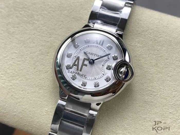 カルティエ バロンブルー W4BB0029｜28mm レディース クオーツ ダイヤ11P文字盤×スチール【AF工場製】 - 画像 (3)