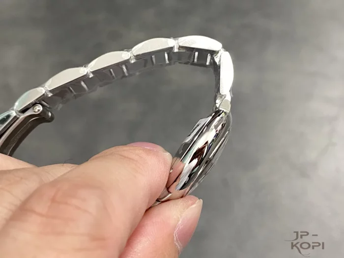 カルティエ バロンブルー W6920038｜28mm レディース クオーツ｜ピンク文字盤×スチール【AF工場製】 - 画像 (6)