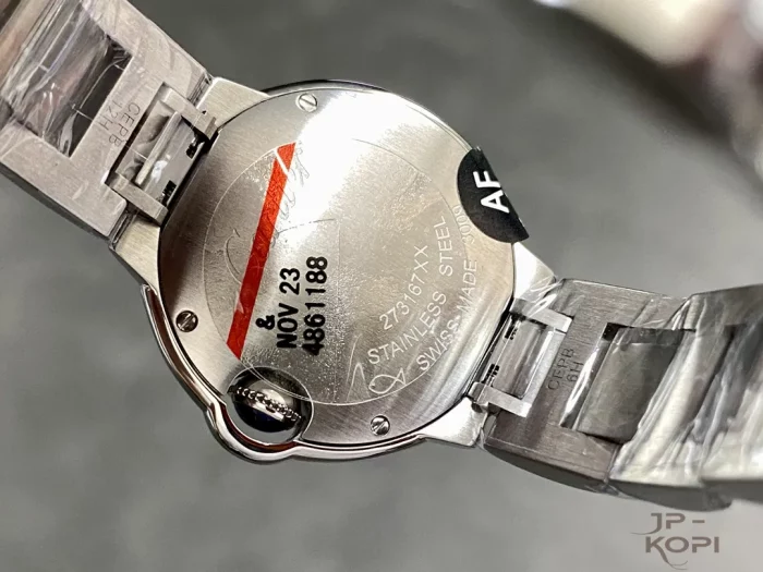 カルティエ バロンブルー WE9003Z3｜28mm レディース クオーツ ダイヤベゼル×シルバー文字盤【AF工場製】 - 画像 (7)