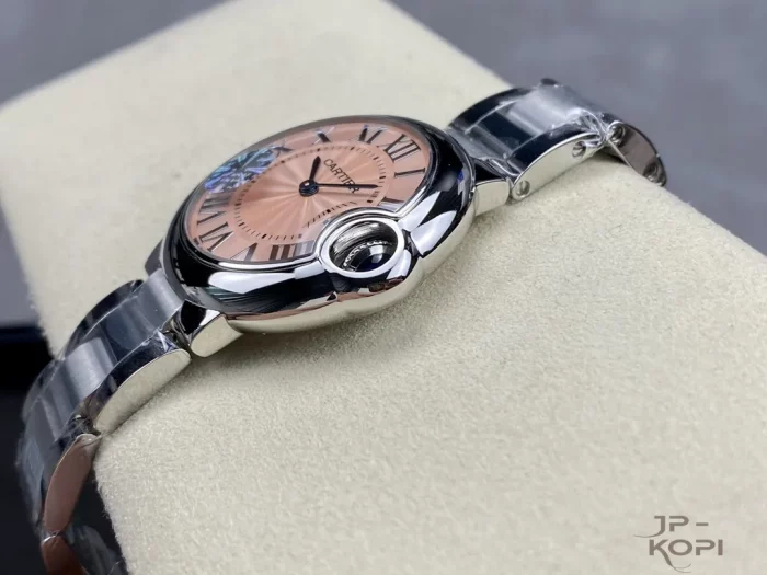 カルティエ バロンブルー WSBB0033｜33mm レディース クオーツ ピンク文字盤×スチール【AF工場製】 - 画像 (7)