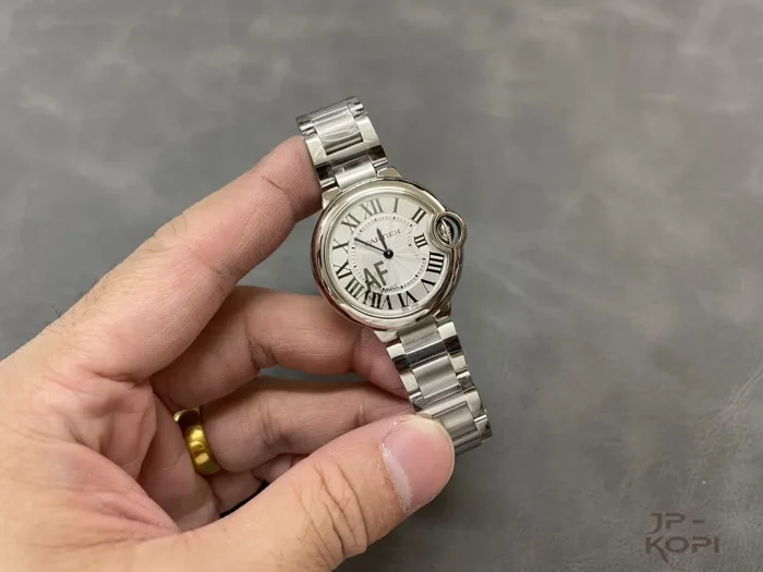 カルティエ バロンブルー WSBB0045｜33mm レディース クオーツ シルバー文字盤×コンビ【AF工場製】 - 画像 (4)