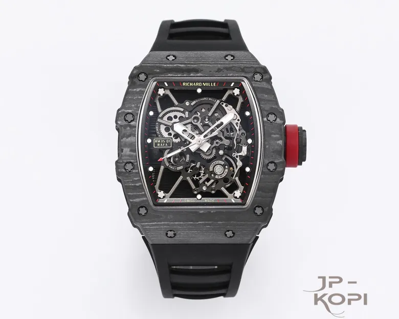 リシャール・ミル RM35-01｜カーボン×スケルトン×ブラックラバーベルト【NEW工場製】