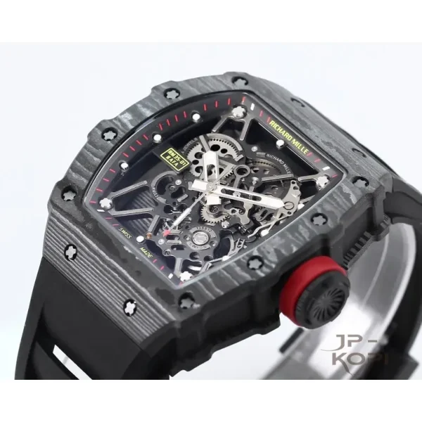 リシャール・ミル RM35-01｜カーボン×スケルトン×ブラックラバーベルト