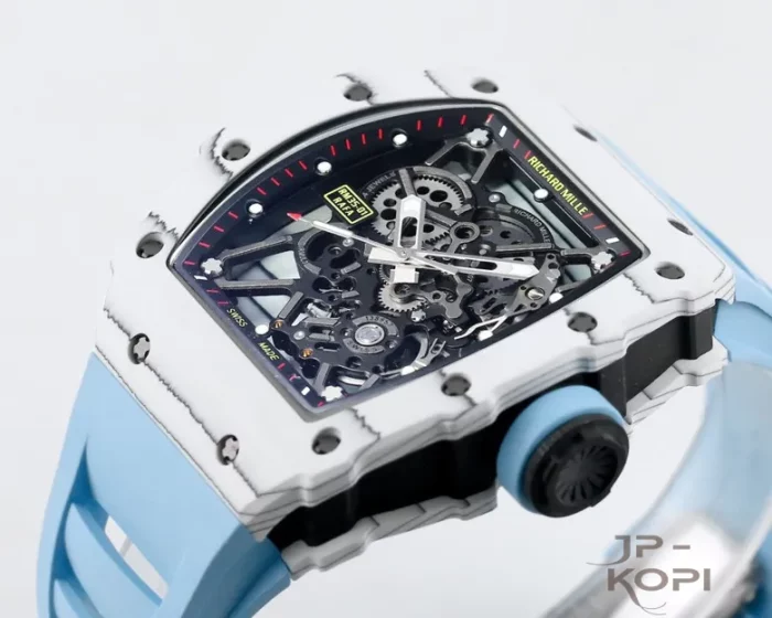 リシャール・ミル RM35-01｜ホワイトカーボン×スケルトン×ブルーラバーベルト【NEW工場製】 - 画像 (7)