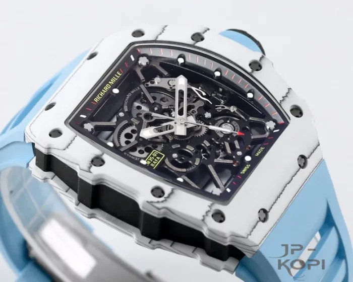 リシャール・ミル RM35-01｜ホワイトカーボン×スケルトン×ブルーラバーベルト【NEW工場製】 - 画像 (8)