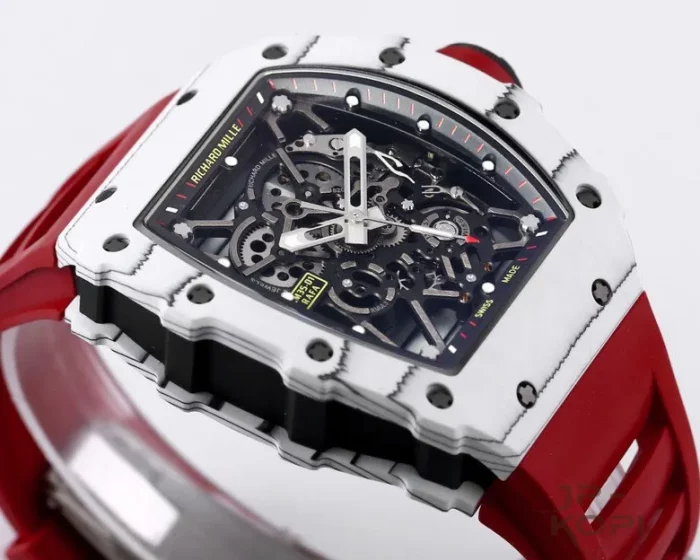 リシャール・ミル RM35-01｜ホワイトカーボン×スケルトン×レッドラバーベルト【NEW工場製】 - 画像 (3)