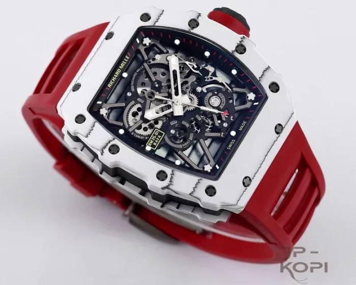 リシャール・ミル RM35-01｜ホワイトカーボン×スケルトン×レッドラバーベルト【NEW工場製】 - 画像 (9)