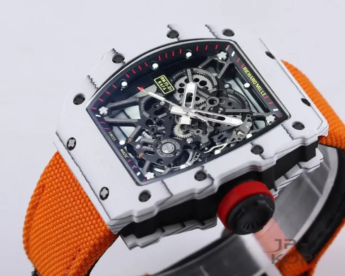 リシャール・ミル RM35-01｜ホワイトカーボン×スケルトン×オレンジマジックバンド【NEW工場製】 - 画像 (3)