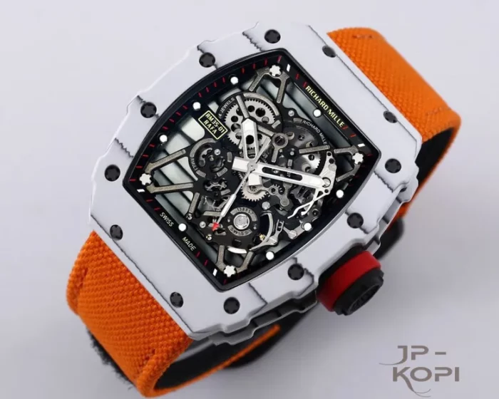 リシャール・ミル RM35-01｜ホワイトカーボン×スケルトン×オレンジマジックバンド【NEW工場製】 - 画像 (8)
