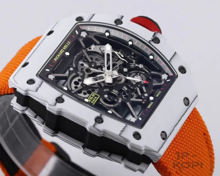 リシャール・ミル RM35-01｜ホワイトカーボン×スケルトン×オレンジマジックバンド【NEW工場製】 - 画像 (9)
