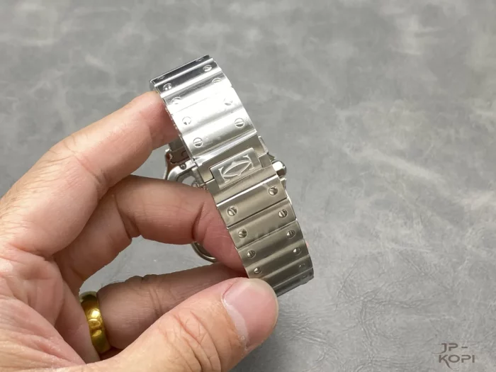 カルティエ サントス ドゥ スケルトン WHSA0028｜メンズ 手巻き スケルトン文字盤×スチール【THB工場製】 - 画像 (8)
