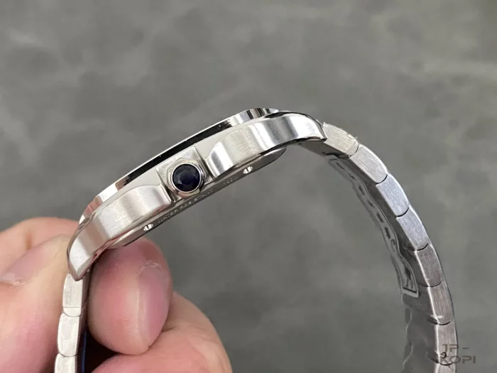 カルティエ サントス ドゥ スケルトン WHSA0015｜メンズ 手巻き シルバーローマ数字文字盤×スティール【THB工場製】 - 画像 (6)