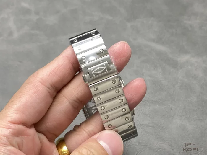 カルティエ サントス ドゥ スケルトン WHSA0026｜メンズ 手巻き ブルーローマ×スティール【THB工場製】 - 画像 (8)