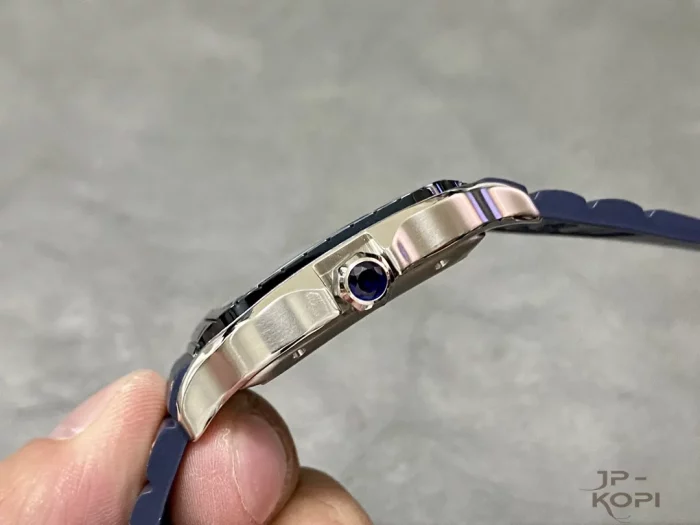 カルティエ サントス ドゥ WSSA0047｜メンズ ホワイトローマ×スティール×ブルーラバー【THB工場製】 - 画像 (6)