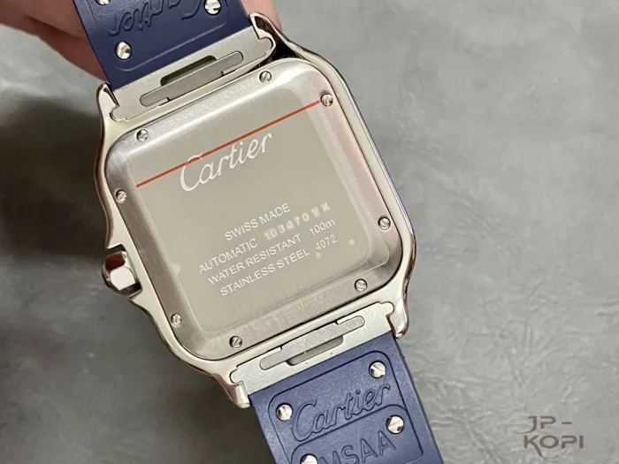 カルティエ サントス ドゥ WSSA0047｜メンズ ホワイトローマ×スティール×ブルーラバー【THB工場製】 - 画像 (7)