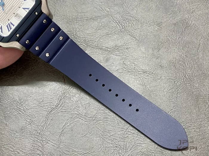 カルティエ サントス ドゥ WSSA0047｜メンズ ホワイトローマ×スティール×ブルーラバー【THB工場製】 - 画像 (9)