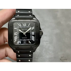 カルティエ サントス ドゥ WSSA0039｜メンズ ブラックローマ×ADLCスティール×ラバー【THB工場製】
