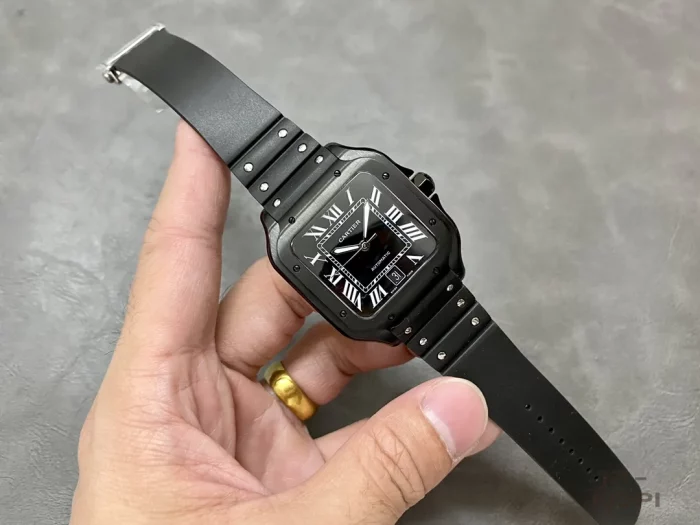カルティエ サントス ドゥ WSSA0039｜メンズ ブラックローマ×ADLCスティール×ラバー【THB工場製】 - 画像 (4)