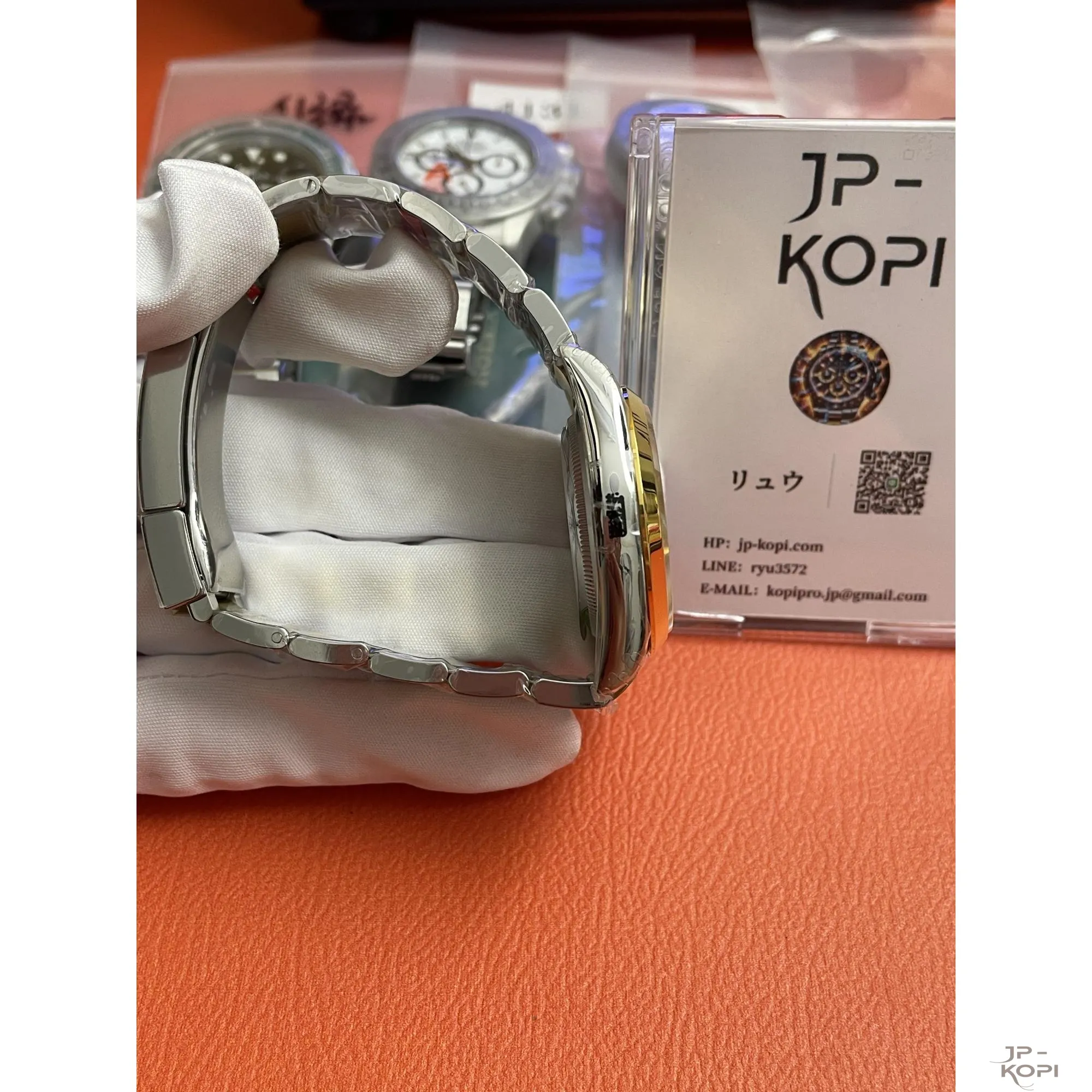 ロレックス エクスプローラー I 124273|イエローゴールドコンビ 36mm ブラックダイアル 丹東Cal.3230【VS工場製】 - 画像 (6)