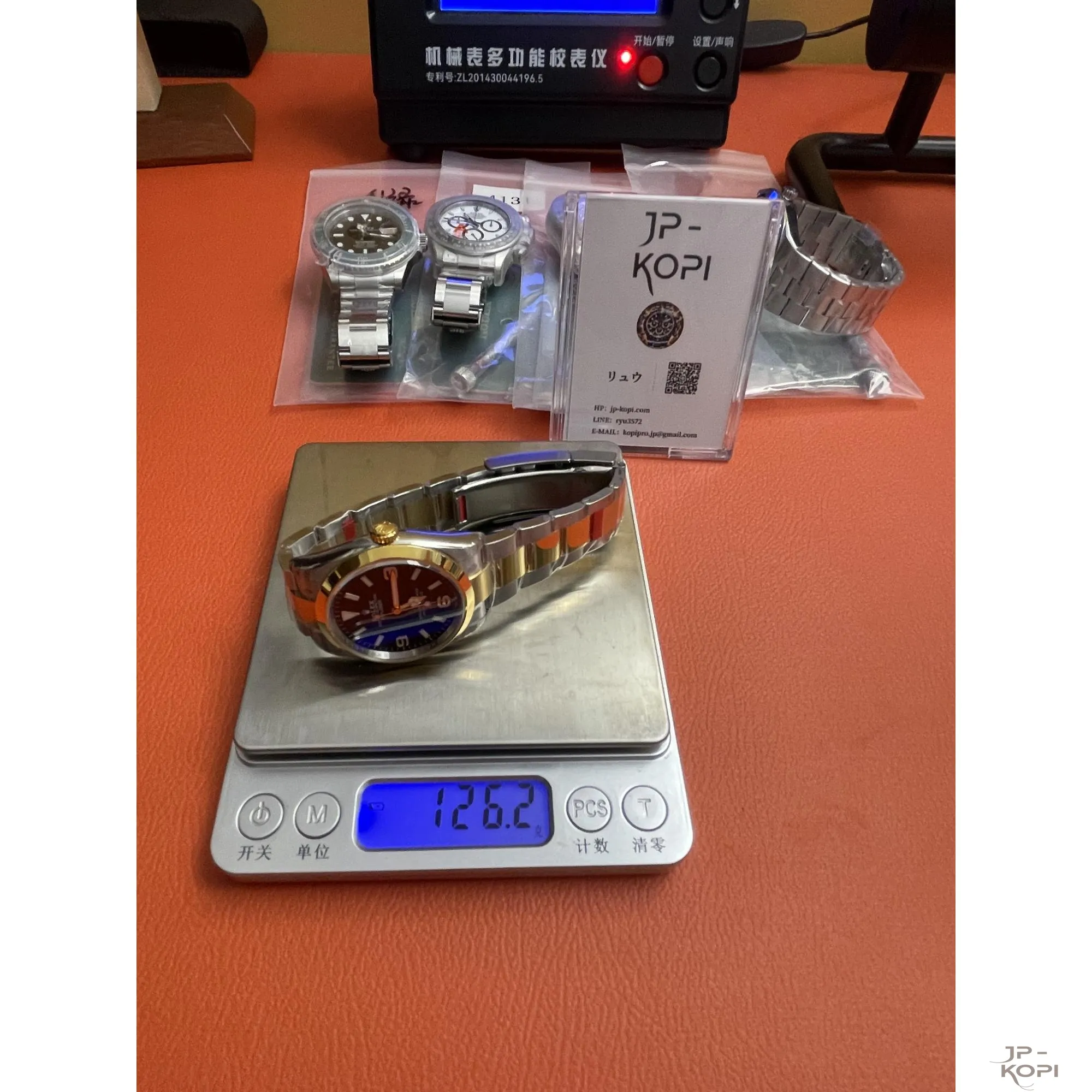 ロレックス エクスプローラー I 124273|イエローゴールドコンビ 36mm ブラックダイアル 丹東Cal.3230【VS工場製】 - 画像 (10)