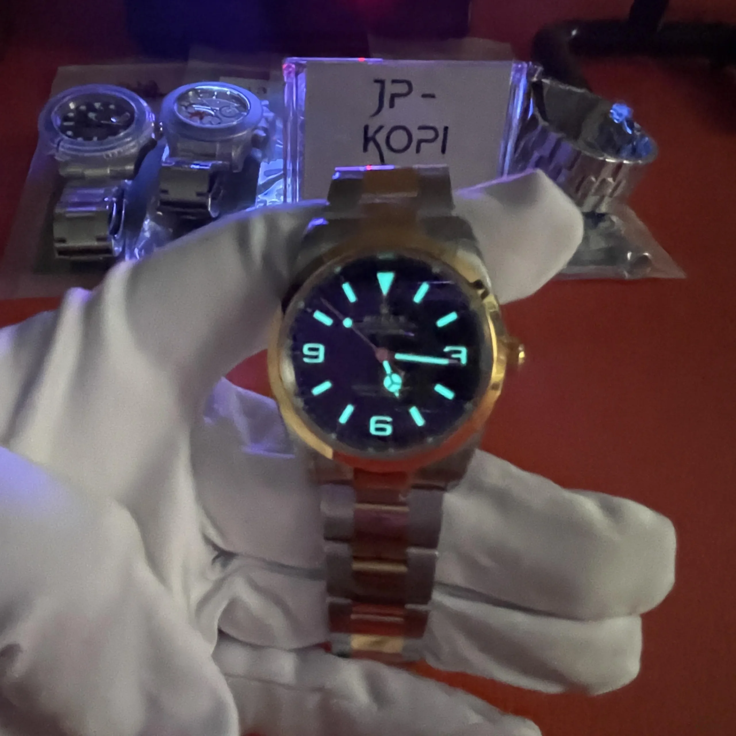 ロレックス エクスプローラー I 124273|イエローゴールドコンビ 36mm ブラックダイアル 丹東Cal.3230【VS工場製】 - 画像 (13)