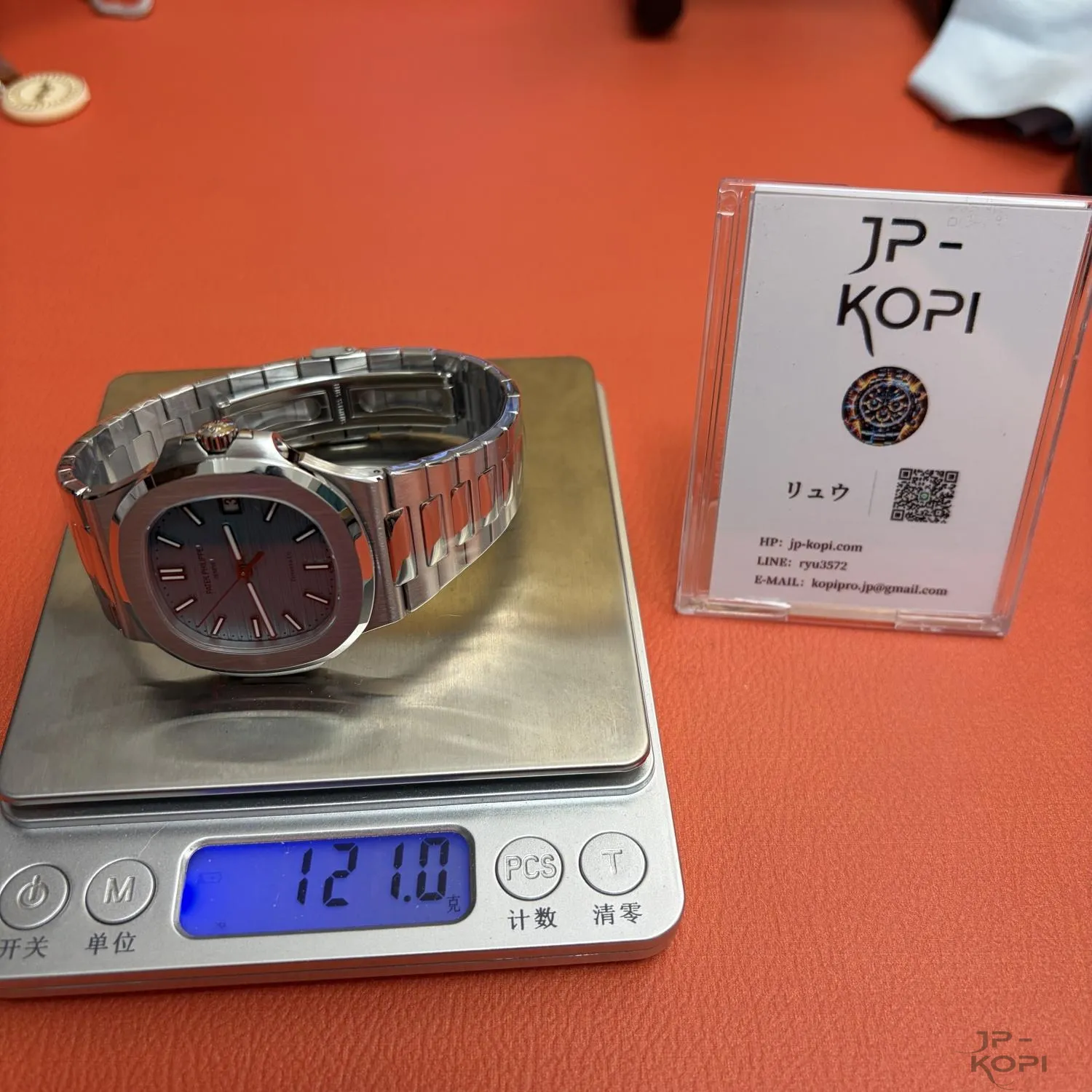 パテック・フィリップ × ティファニー ノーチラス 5711/1A-018|SW製純正代用ターコイズ文字盤【BBF工場製】 - 画像 (11)