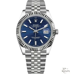 ロレックス デイトジャスト 126334-0032｜ブルー フルーテッドモチーフ 41mm ジュビリーブレス 丹東Cal.3235【VS工場製】