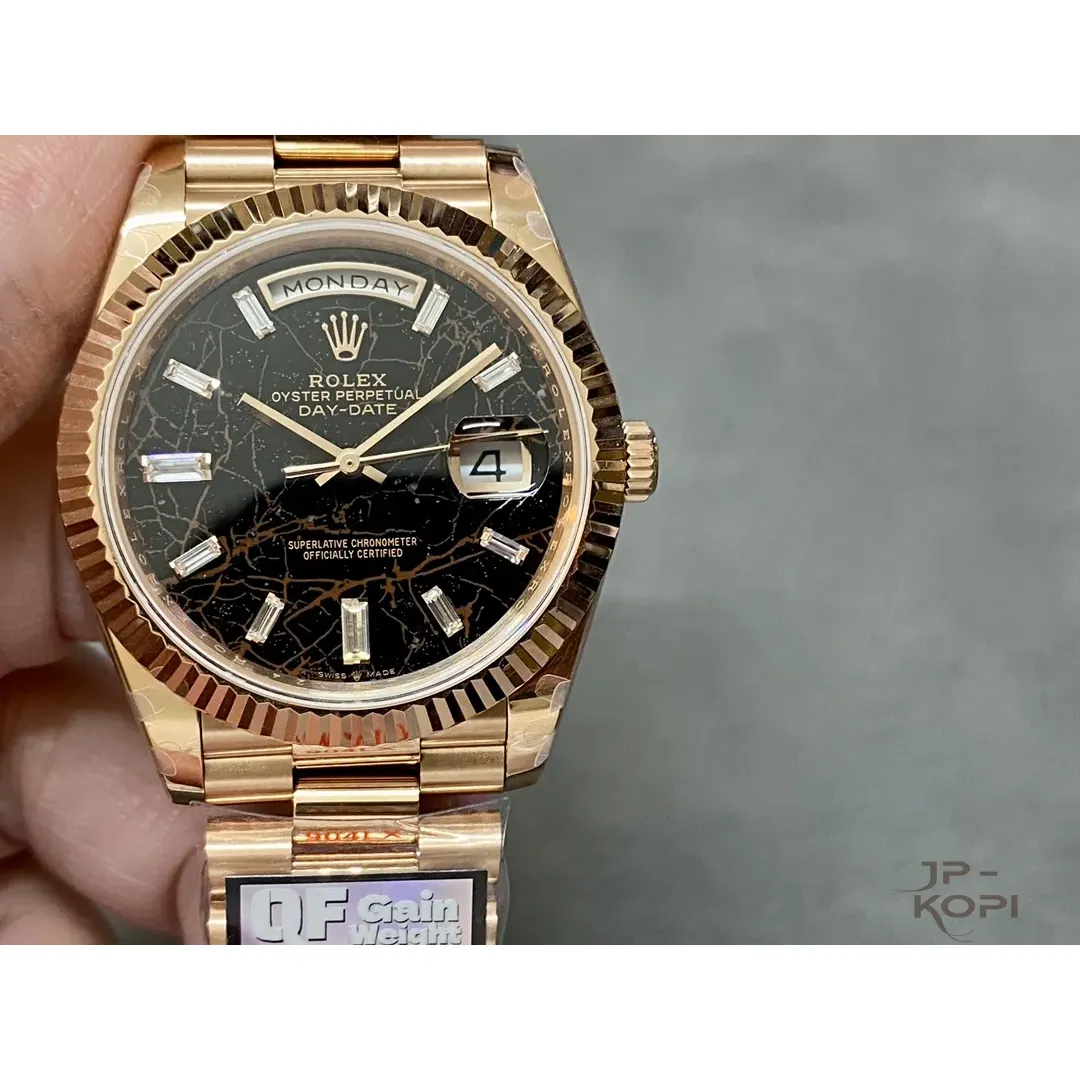 ロレックス デイデイト 228235|アイゼンキーゼル×ダイヤモンド文字盤×ローズゴールド×加重版【QF工場製】