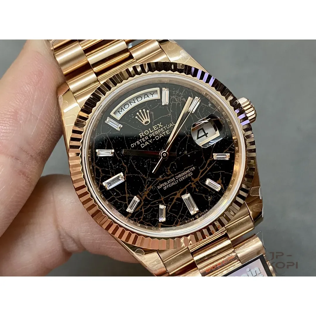 ロレックス デイデイト 228235|アイゼンキーゼル×ダイヤモンド文字盤×ローズゴールド×加重版 40【QF工場製】 - 画像 (3)
