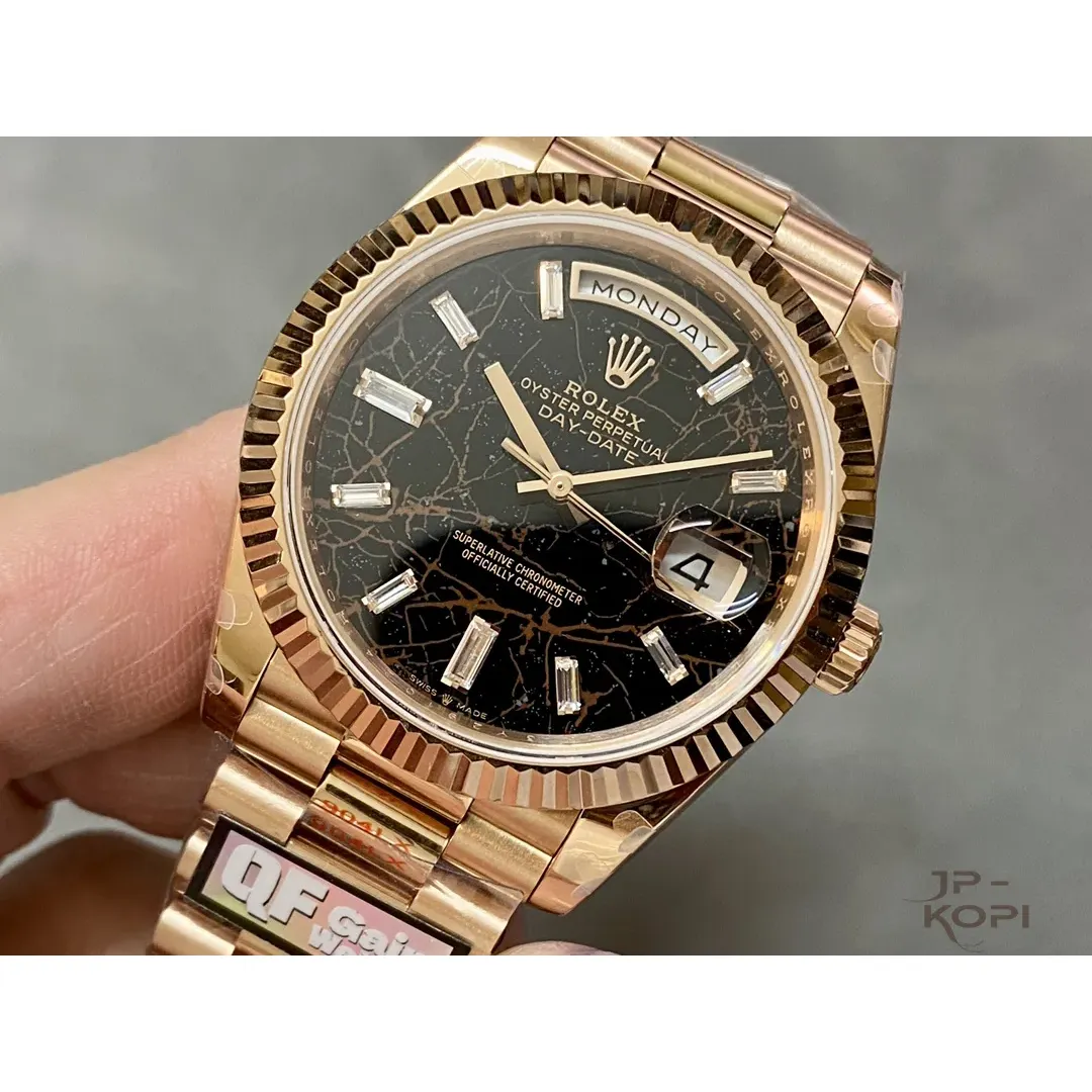 ロレックス デイデイト 228235|アイゼンキーゼル×ダイヤモンド文字盤×ローズゴールド×加重版 40【QF工場製】 - 画像 (4)